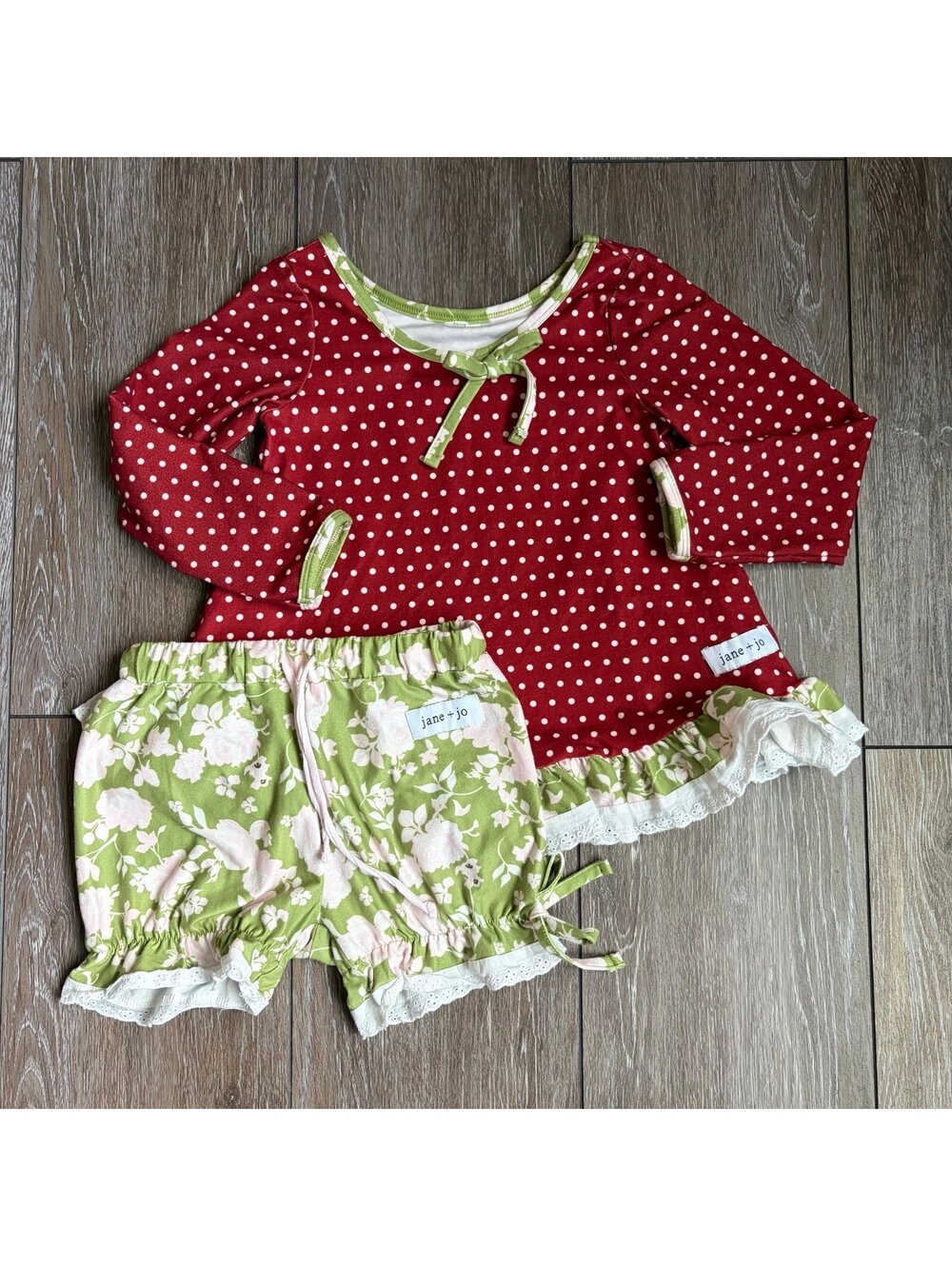 Jane + Jo Christmas Holiday Girl’s Lounge Set